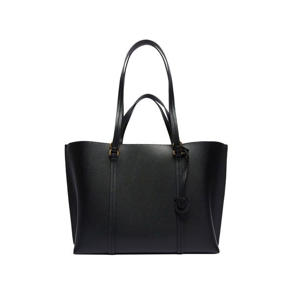 Pinko Borsa a spalla Borsa Donna shopper Carrie Big Nero oro - Francavilla Moda
